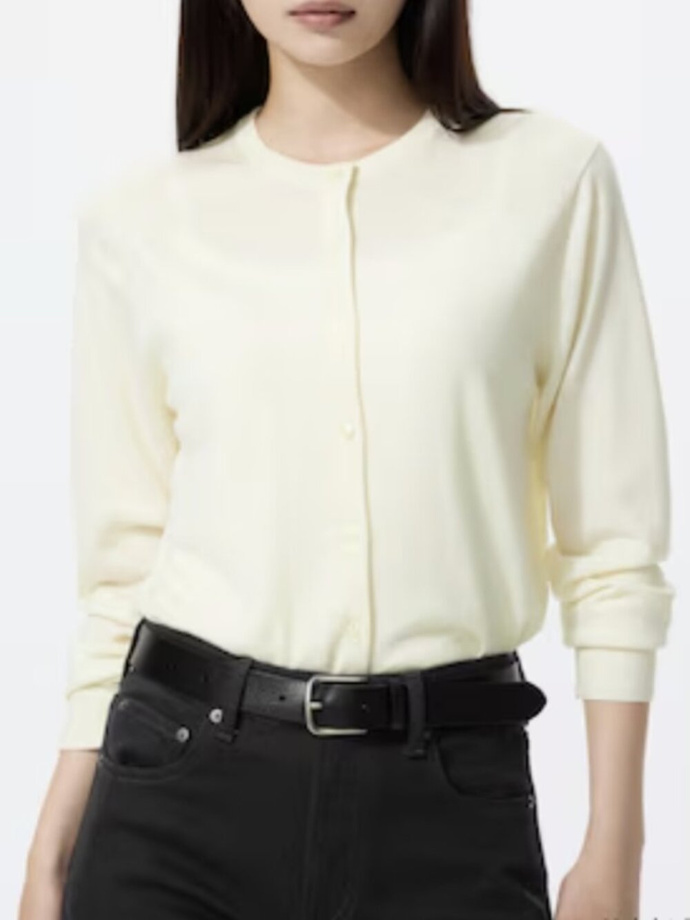 NWT Uniqlo Extra Fine Merino Wool Crew Neck Cardigan Sweater